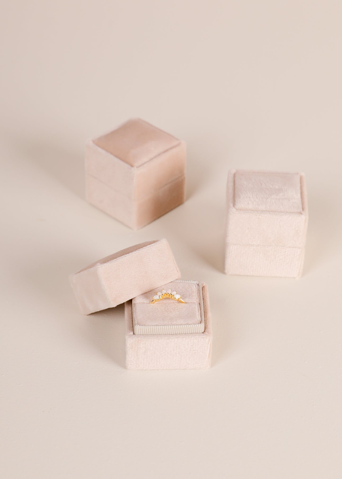 Square Velvet Jewelry Box