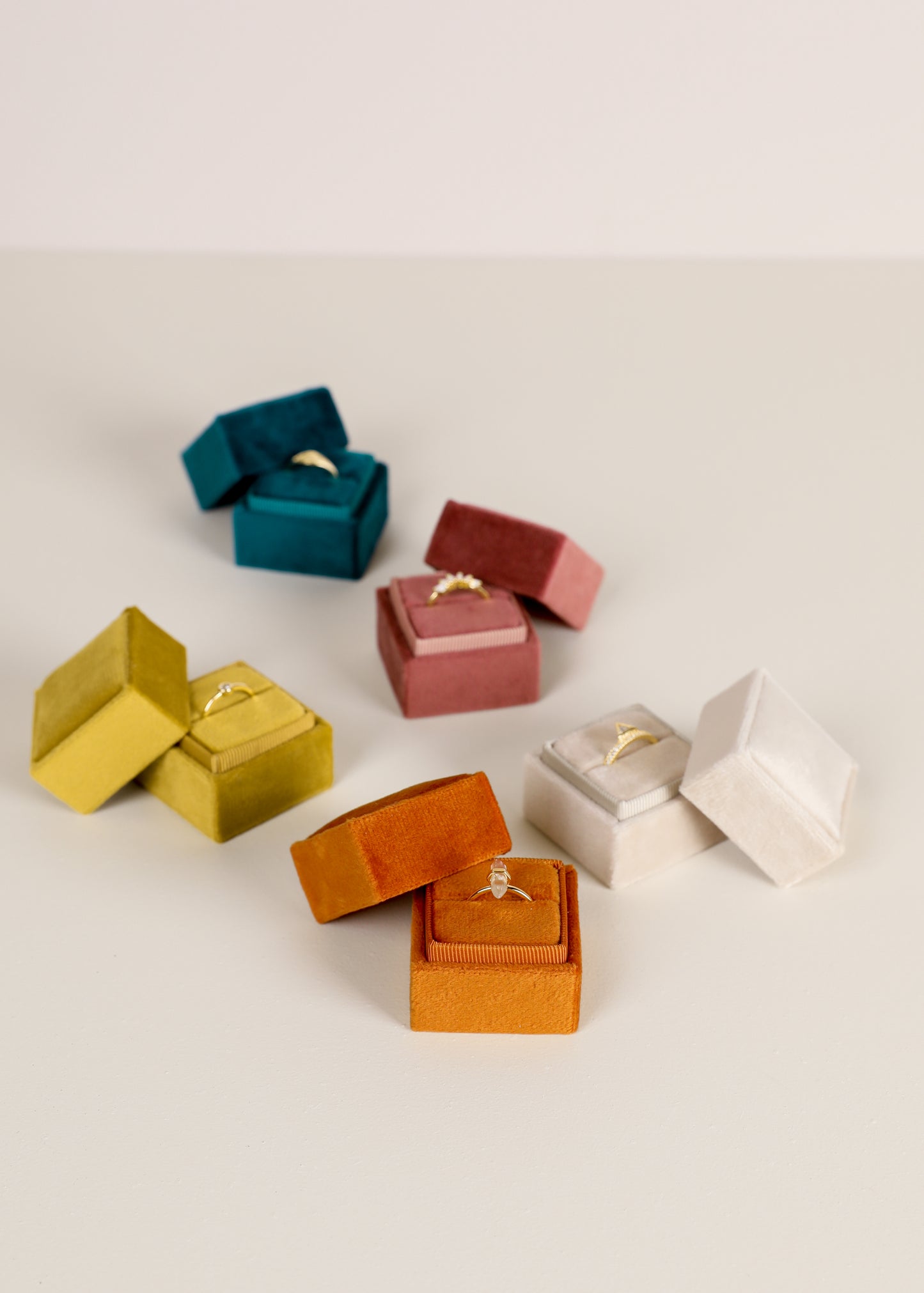 Square Velvet Jewelry Box