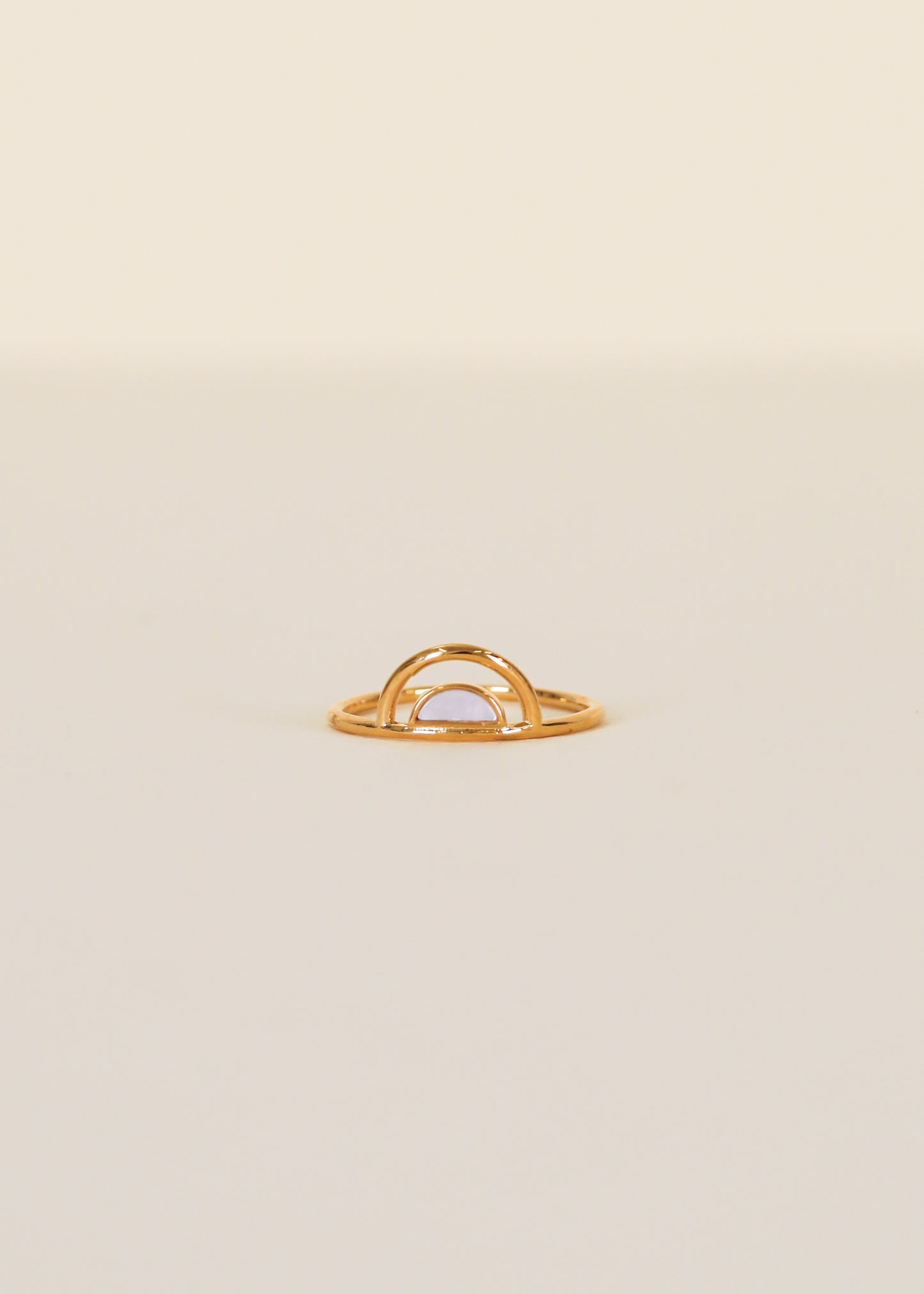 Mother of Pearl Stone Arch Ring