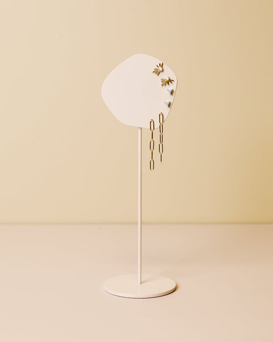 Abstract Metal Earring Stand