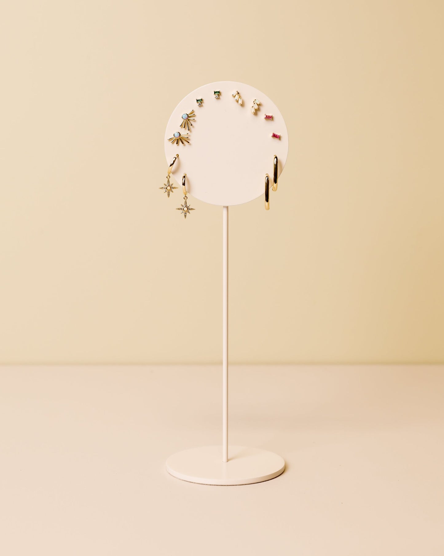 Circular Metal Earring Stand