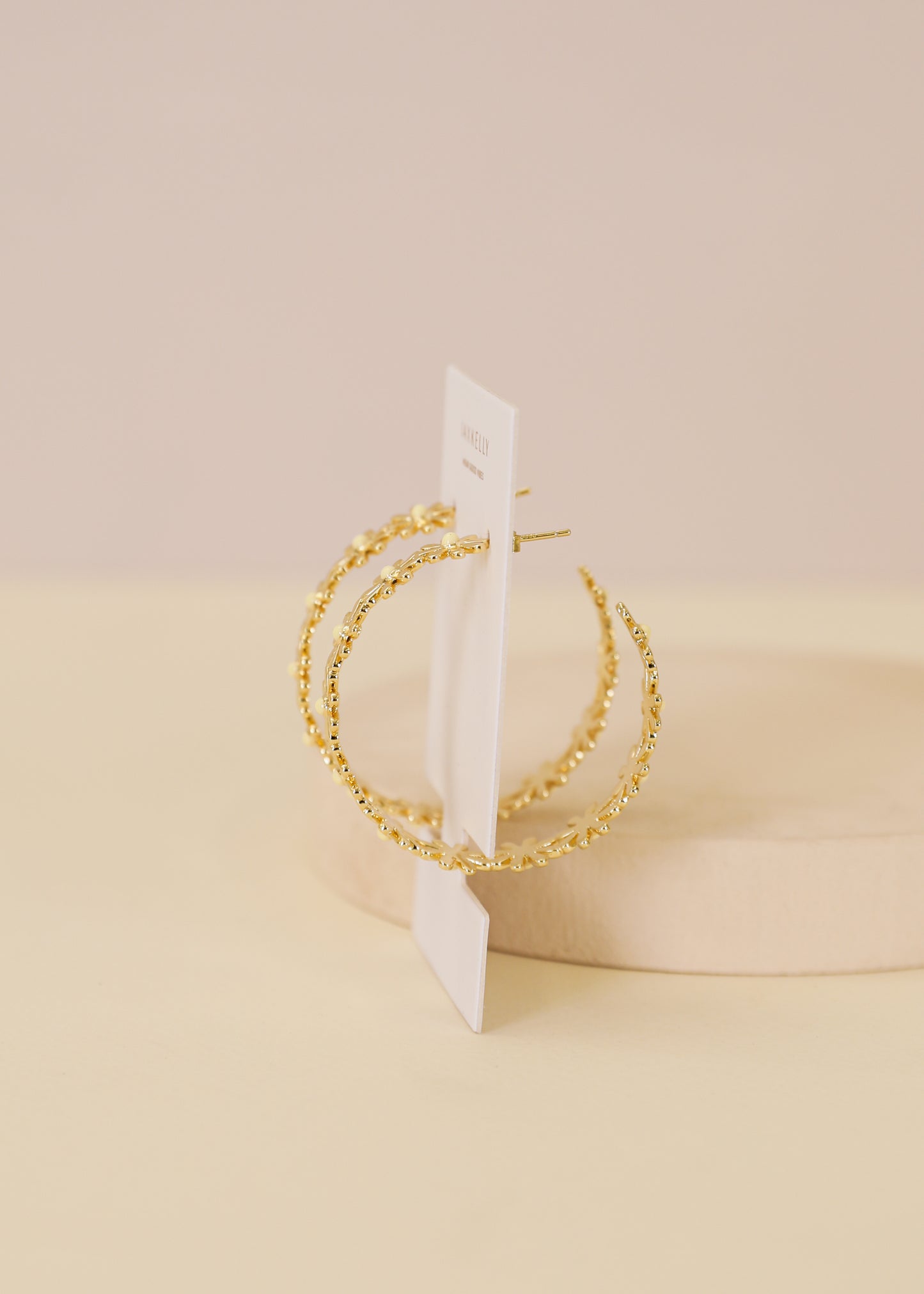 Daisy Chain Earrings - Enamel and Gold