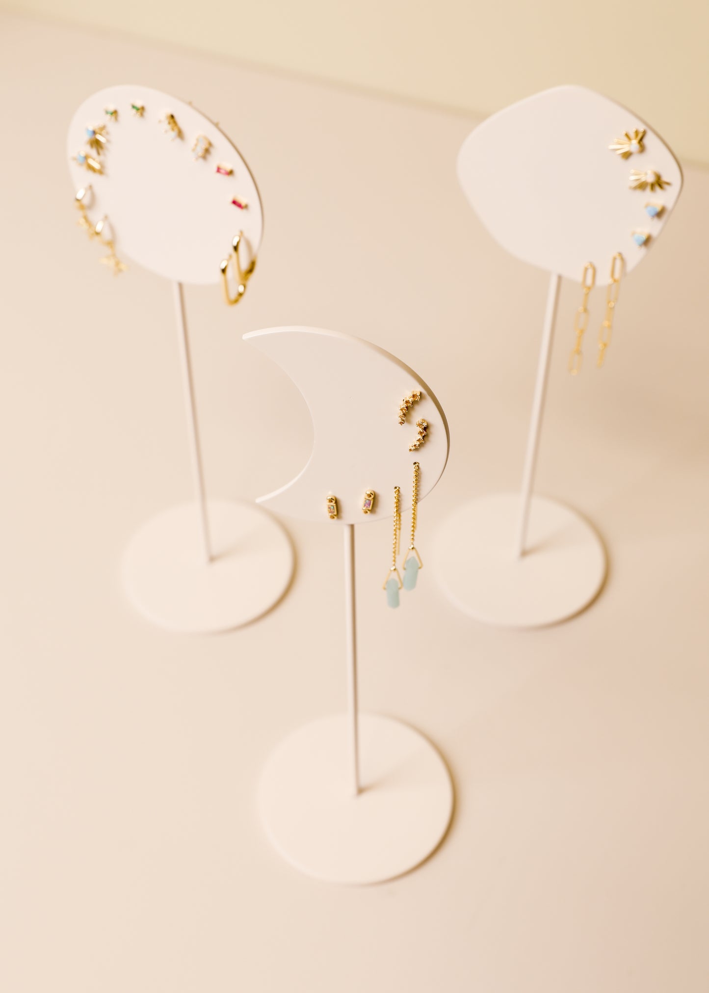 Circular Metal Earring Stand