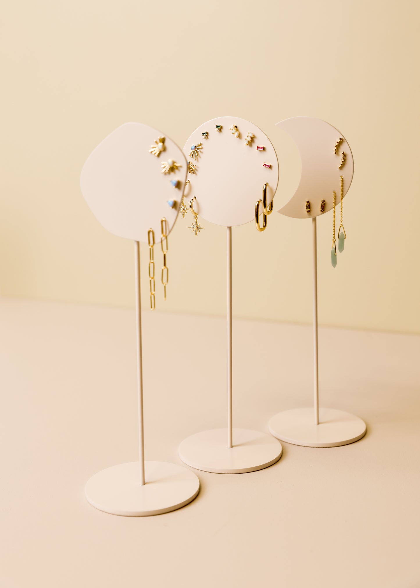 Circular Metal Earring Stand