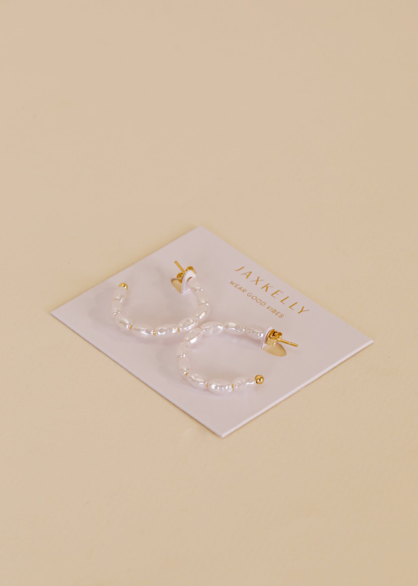 Multi Pearl Hoop Earrings