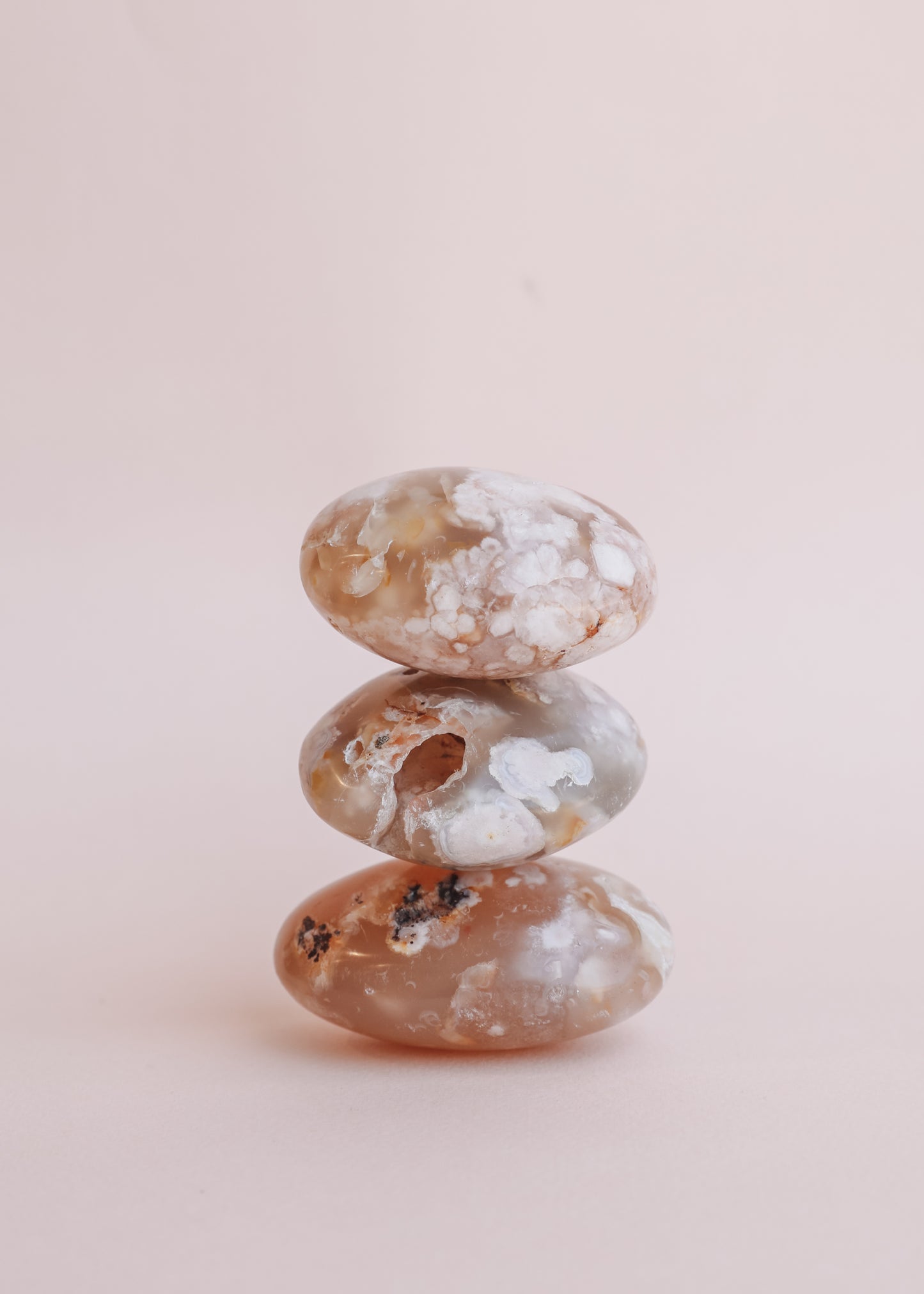 Flower Agate Palm Stone - Growth