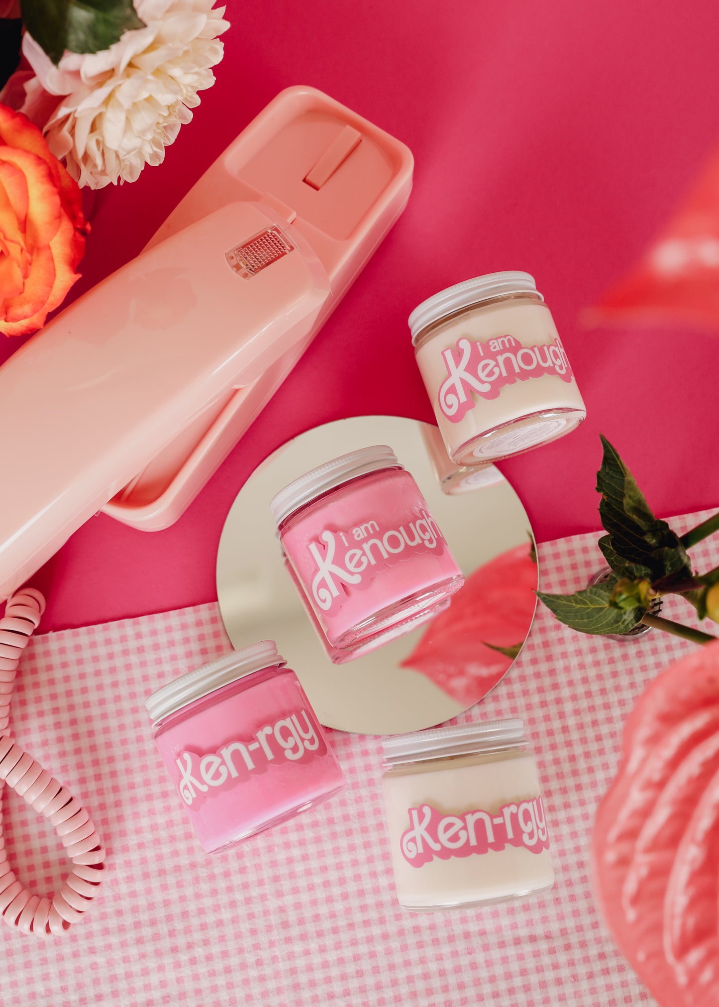 Barbie Inspired Ken-rgy - Hot Pink Candle