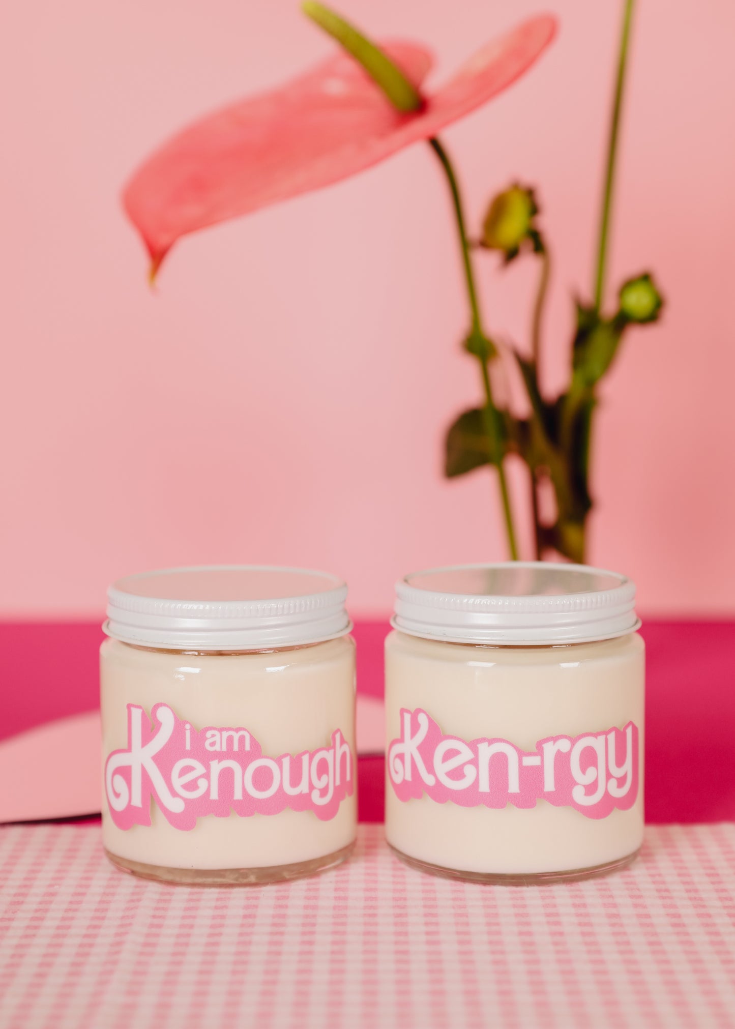 Barbie Inspired Ken-rgy - Cream Candle