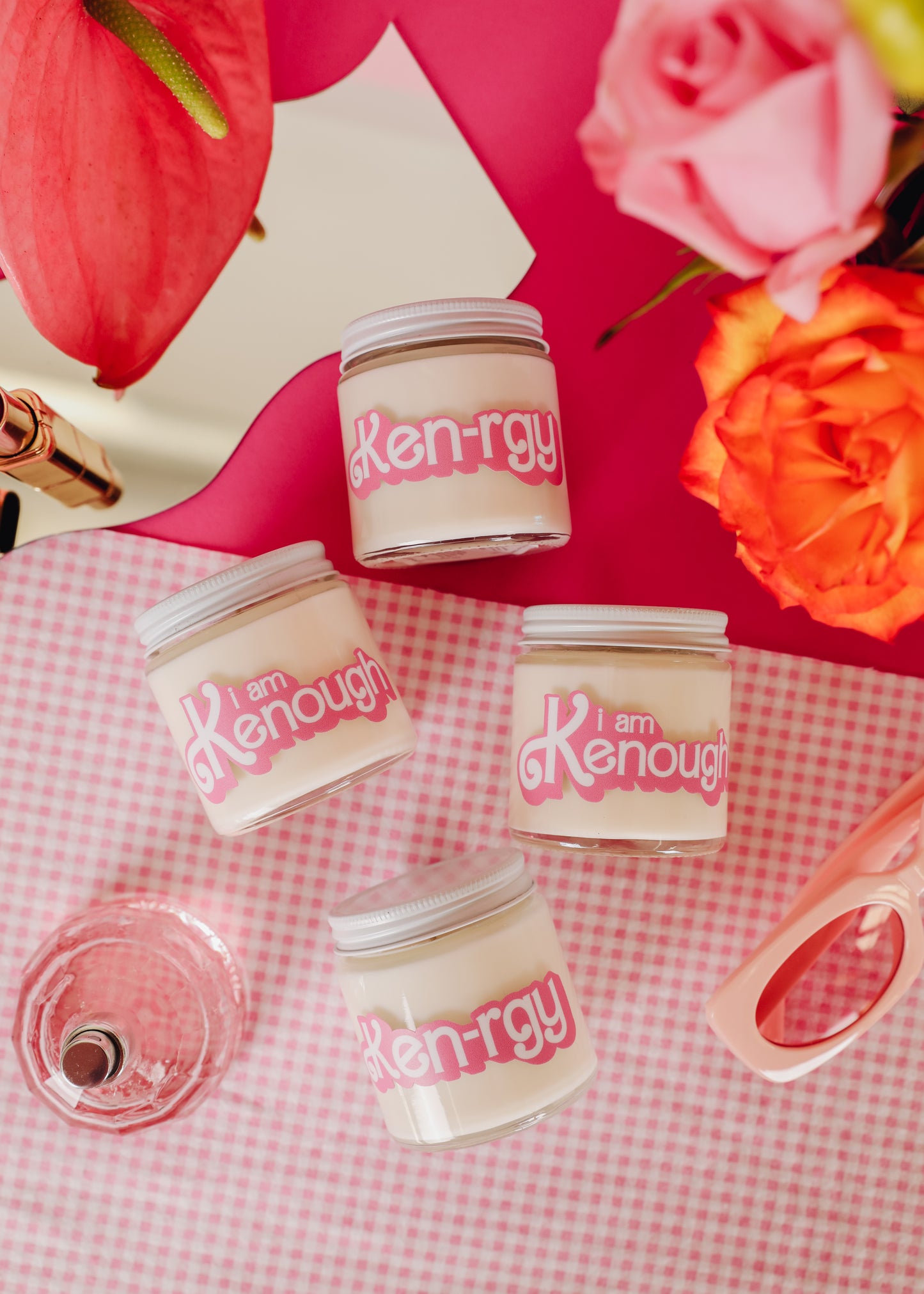 Barbie Inspired I Am Kenough - Cream Candle