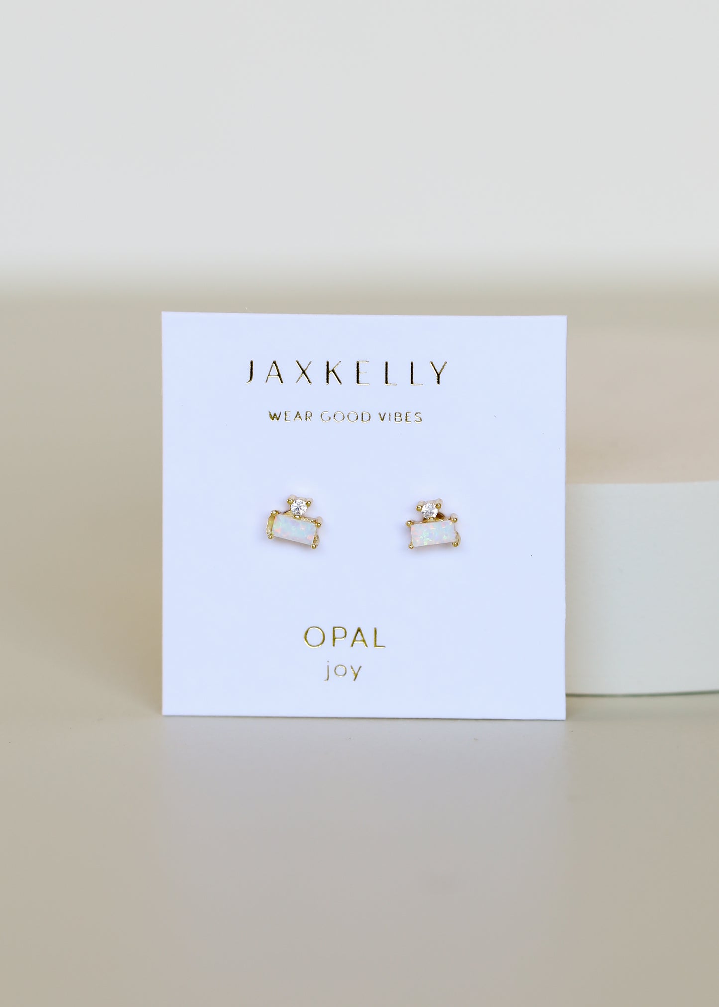 White Opal Double Stud Stack