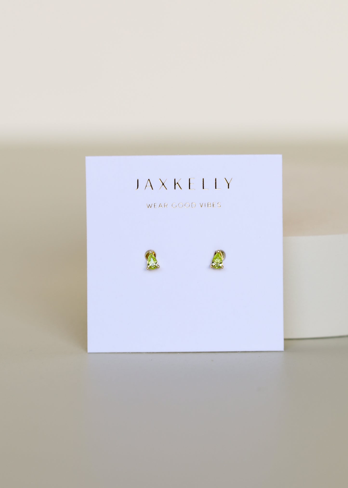 Teardrop Earring - Light Green