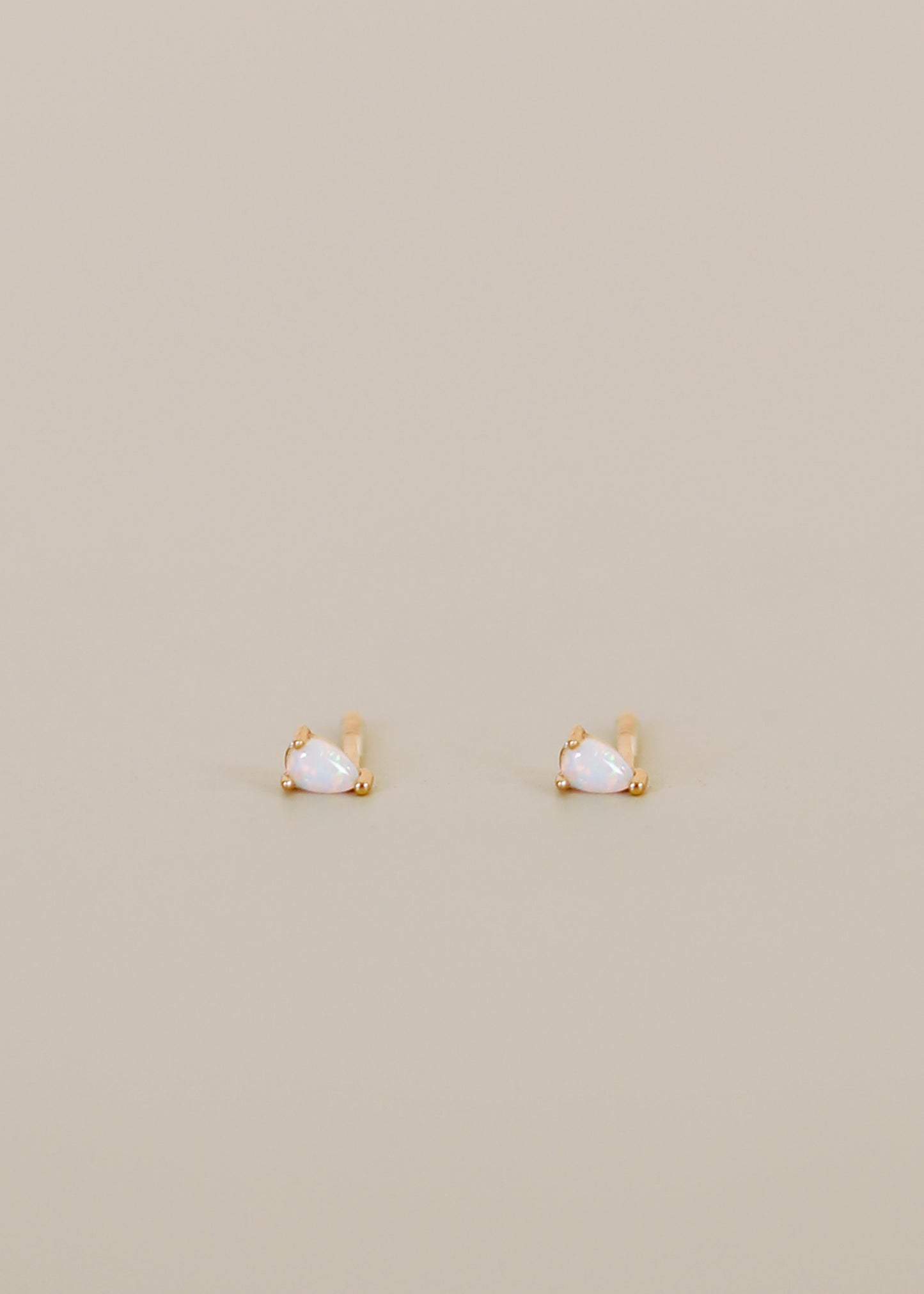 Teardrop Earring - White Opal