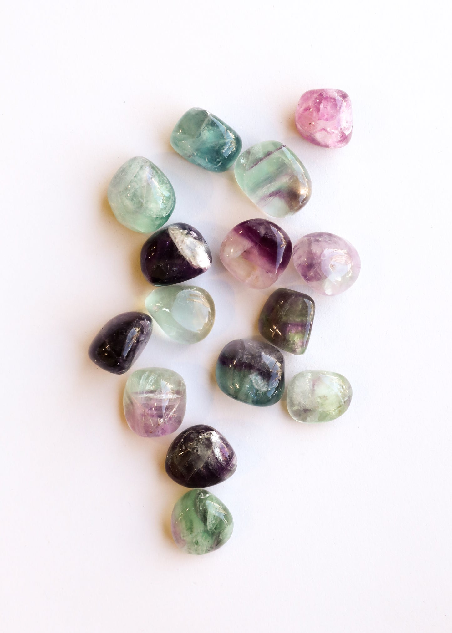 Polished Fluorite Crystal Set