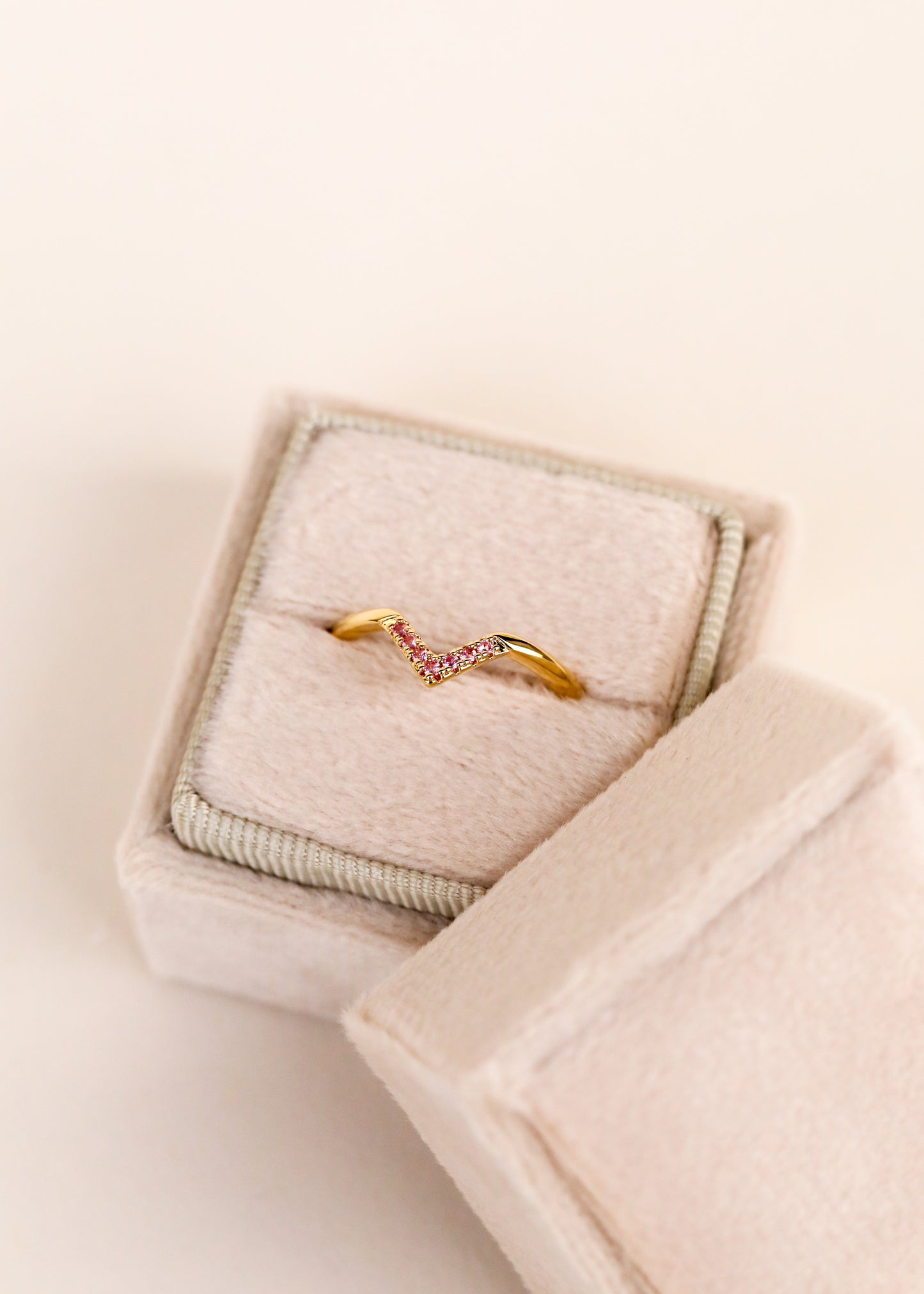 Pink Lambda Ring