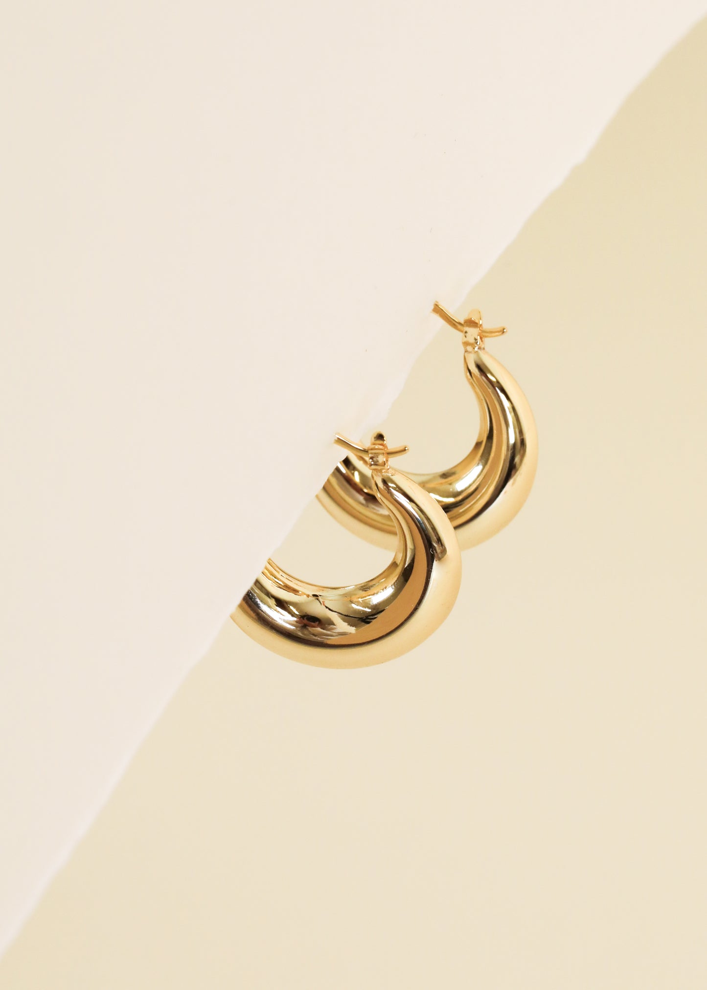 Sculptural Wide Hoop - Earring