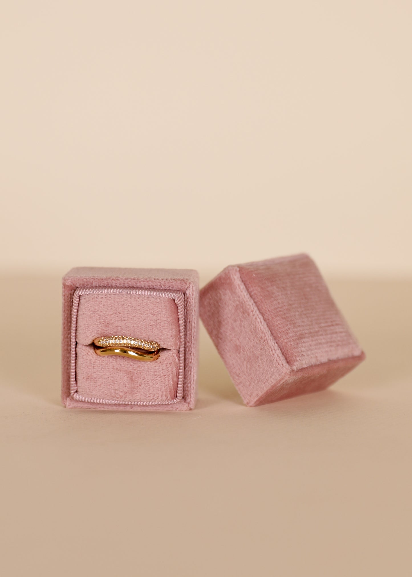 Square Velvet Jewelry Box