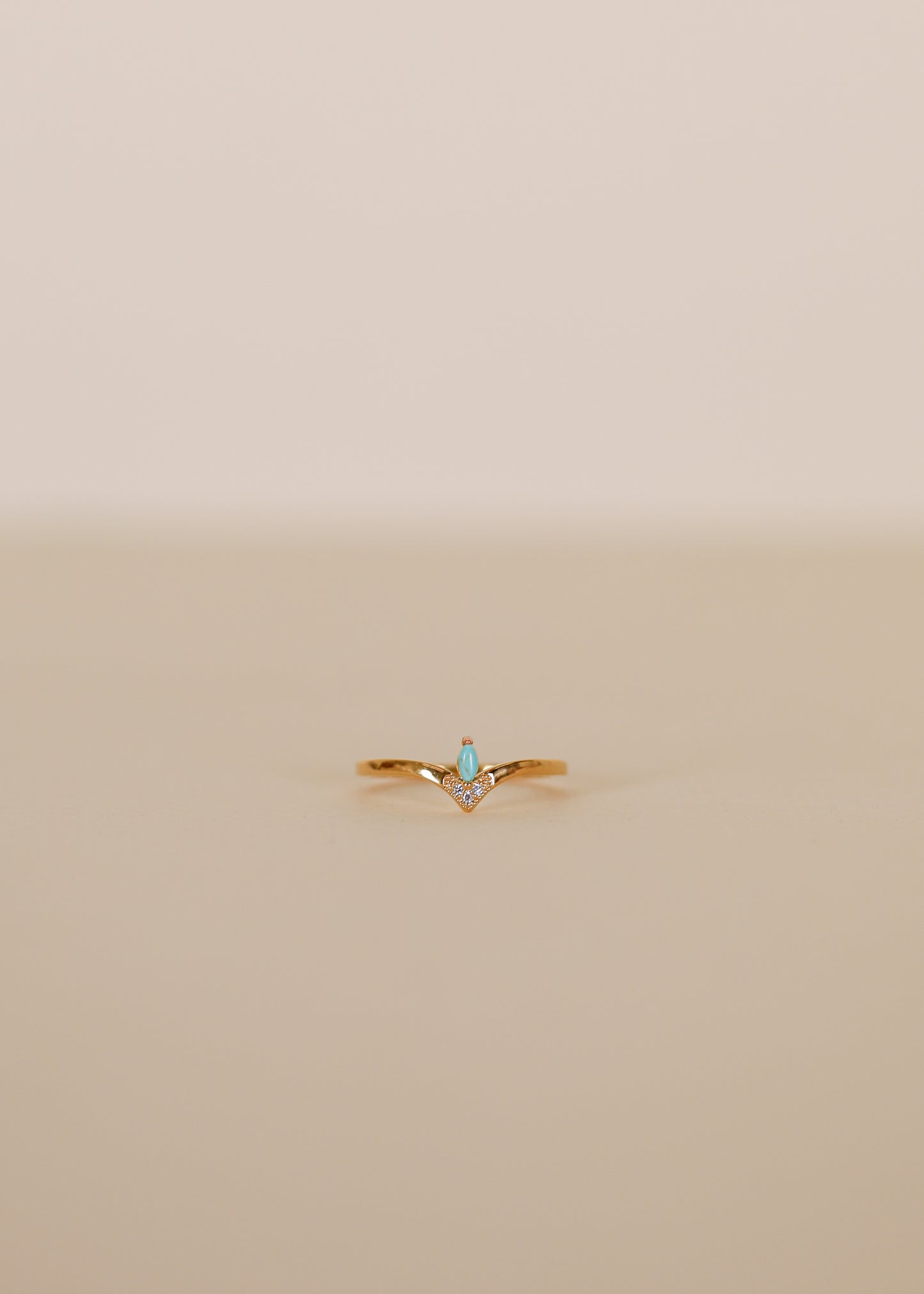 Floating Gemstone Ring - Turquoise