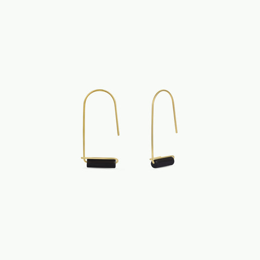 Black Onyx Gemstone Drop - Focus