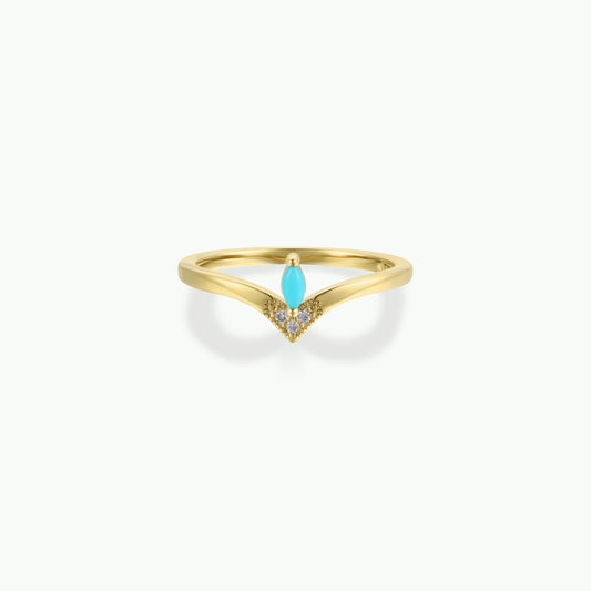 Floating Gemstone Ring - Turquoise