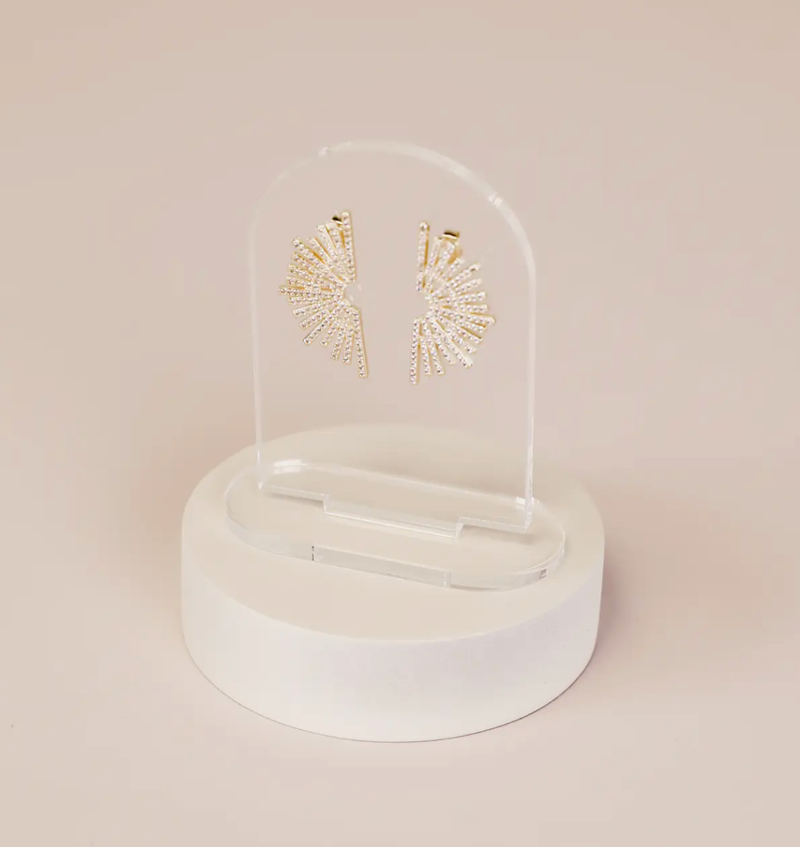 Clear Earring Display Arch Solid