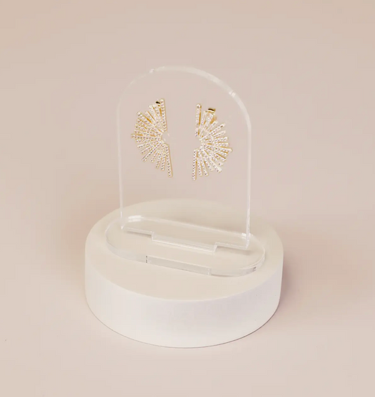 Clear Earring Display Arch Solid