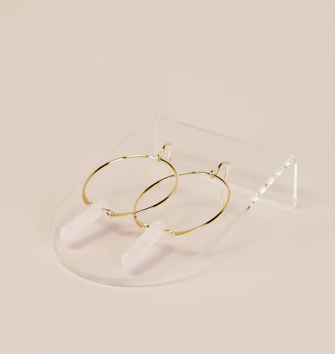 Clear Earring Display Bent Large