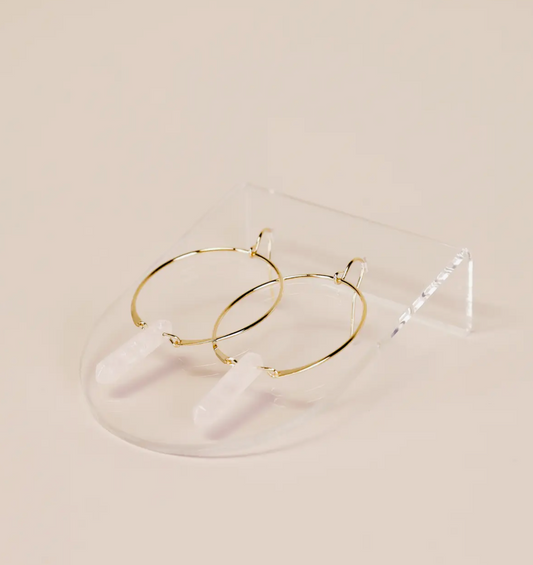 Clear Earring Display Bent Large