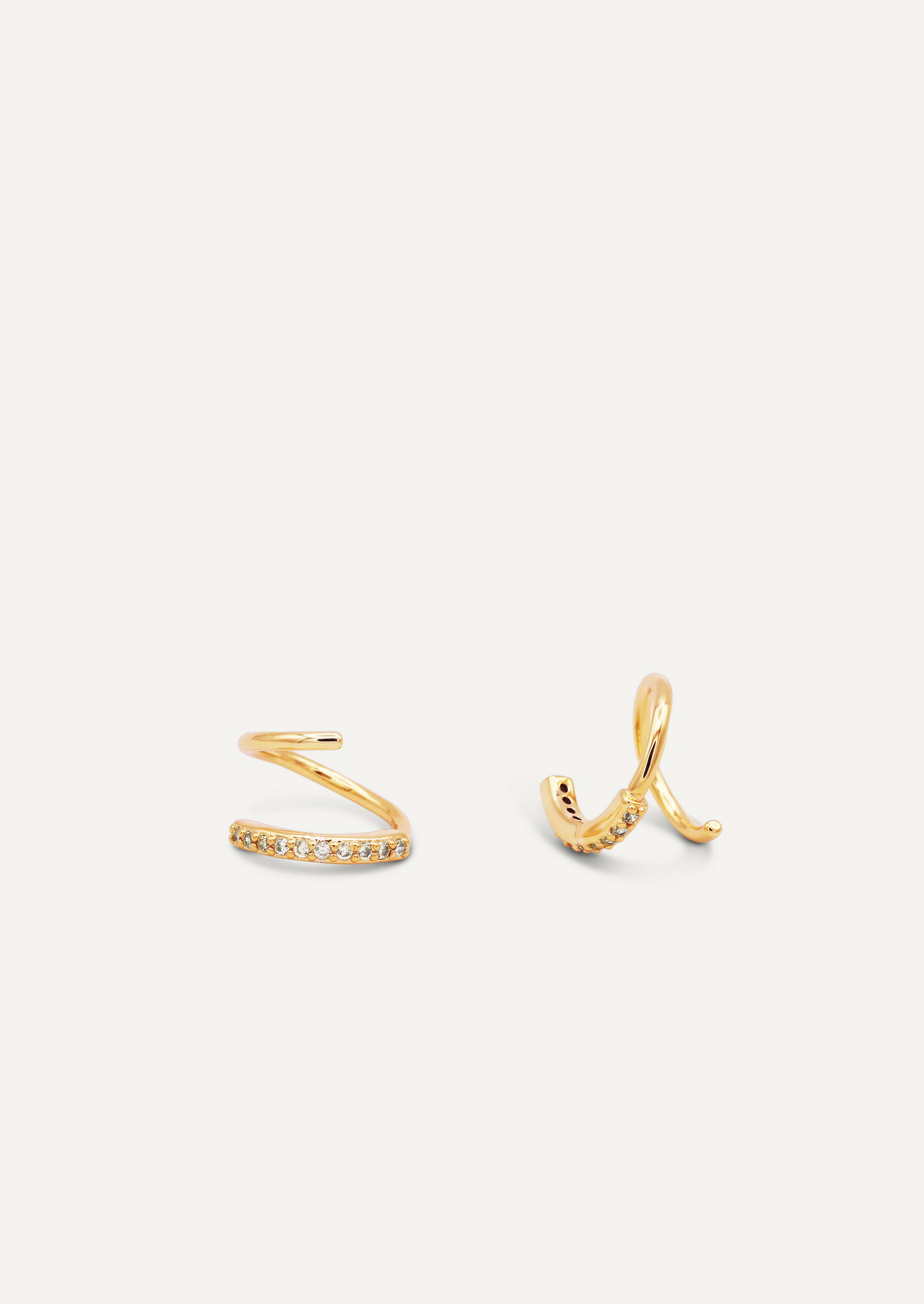 Pave Spiral - Earring