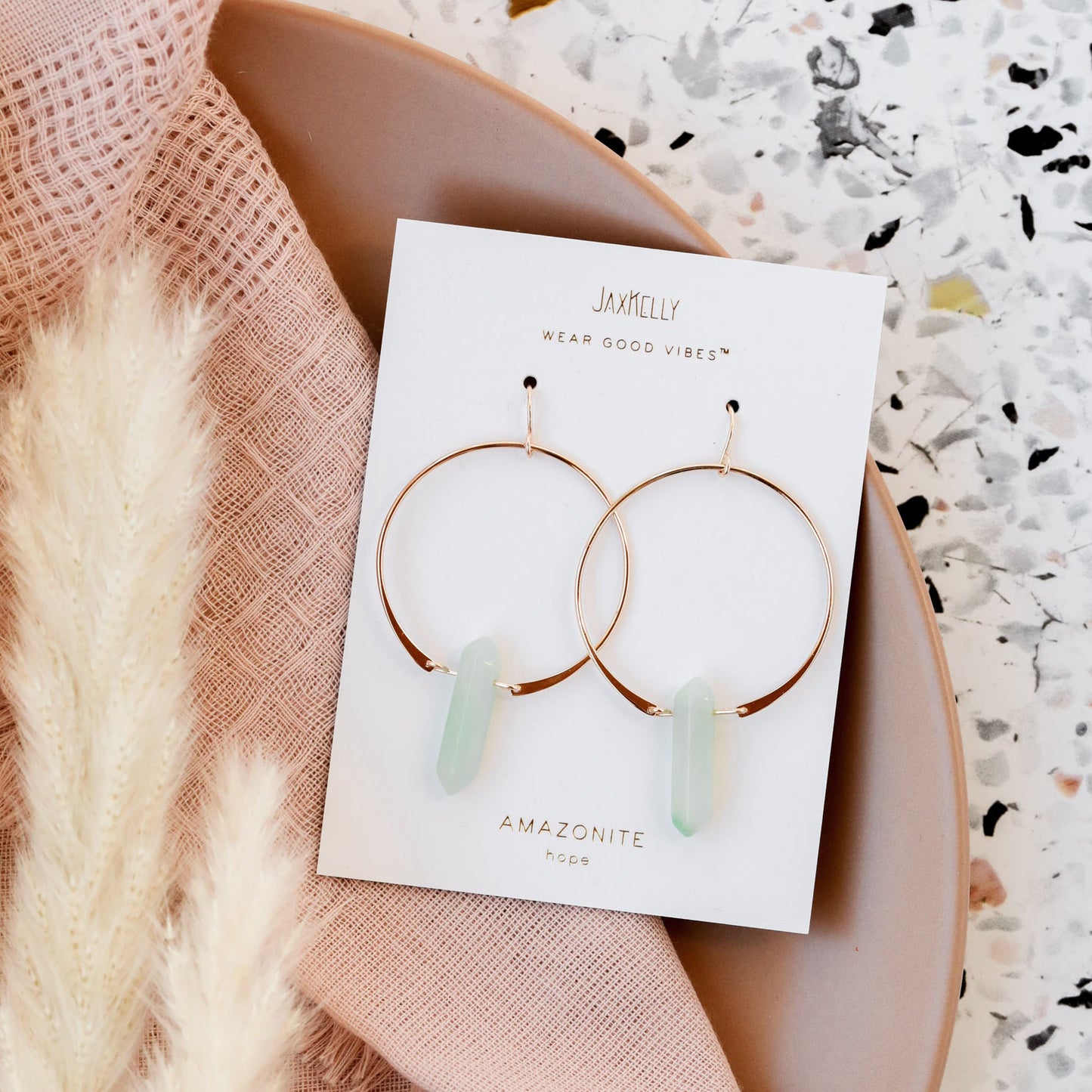 Amazonite Hoop - Hope