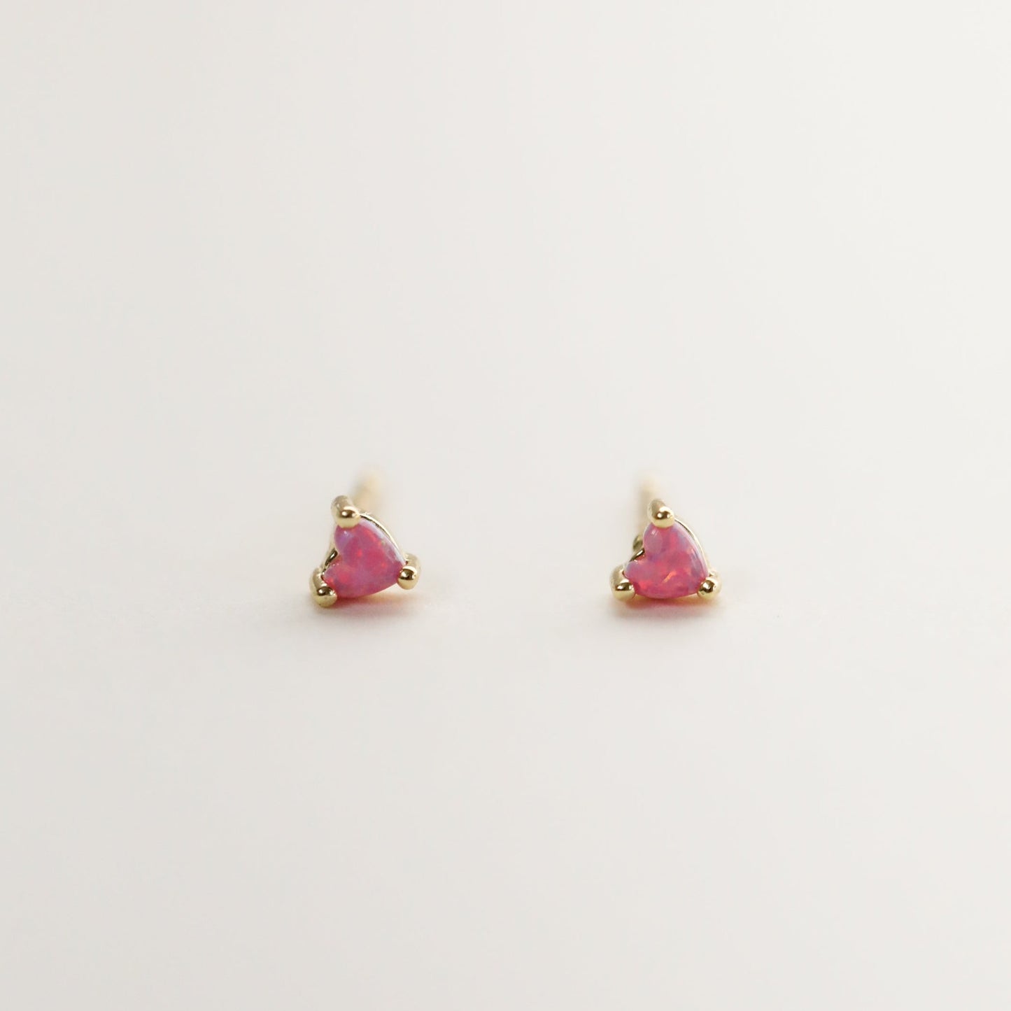 Tiny Pink Opal Heart
