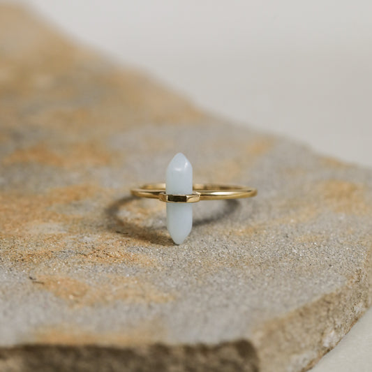 Amazonite Point Ring