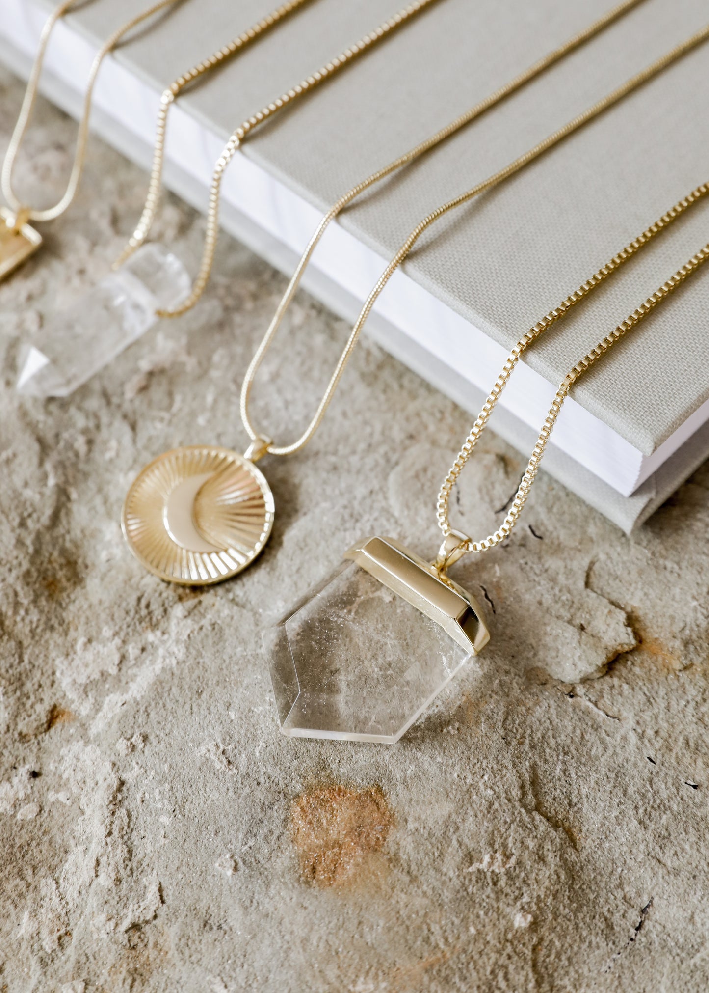 Clear Quartz Pendant Necklace