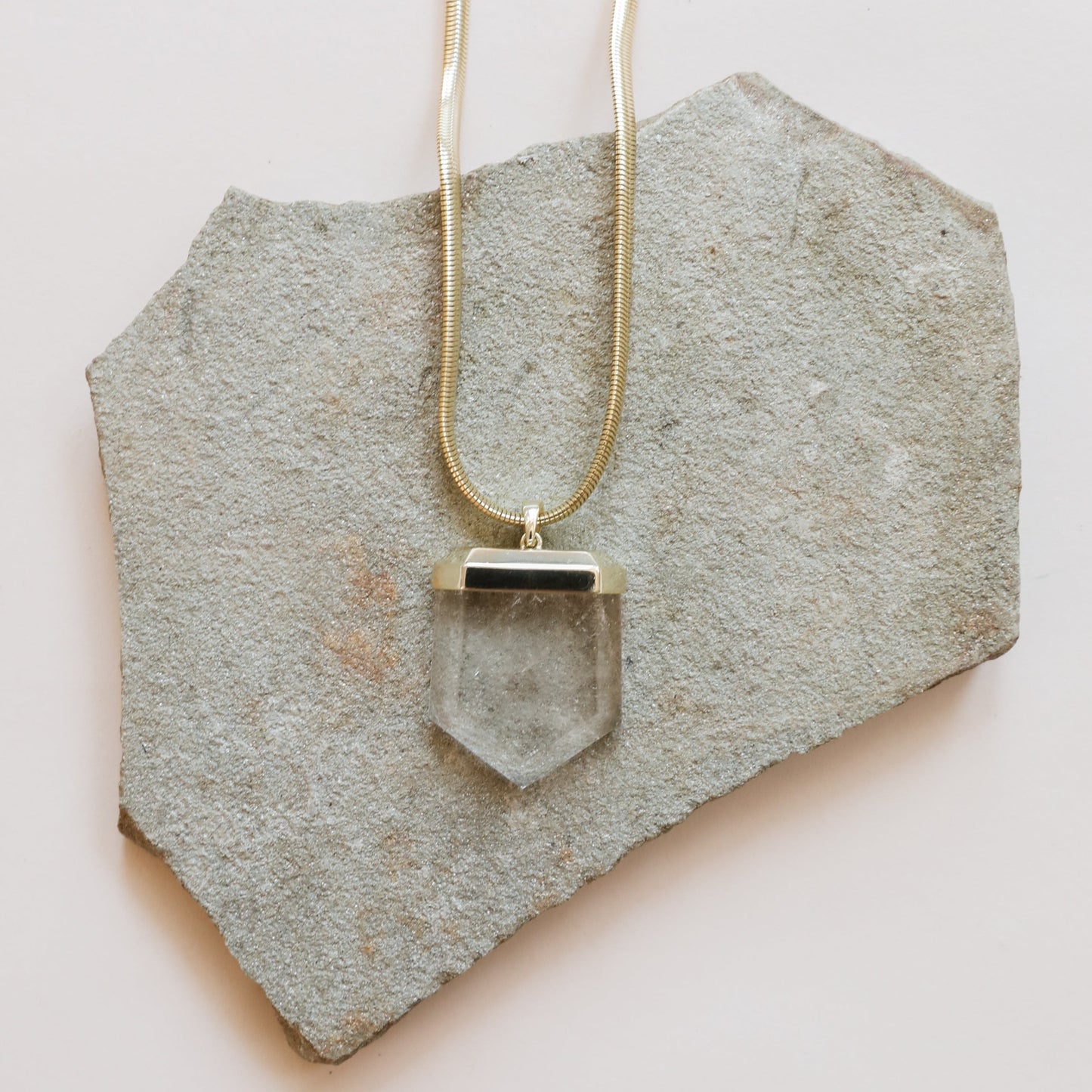 Clear Quartz Pendant Necklace