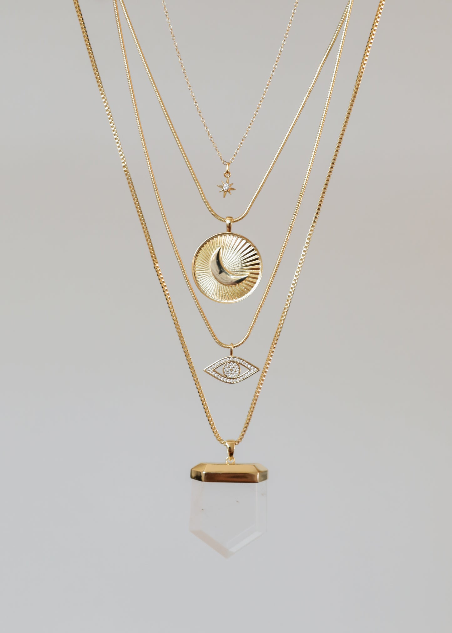 Clear Quartz Pendant Necklace