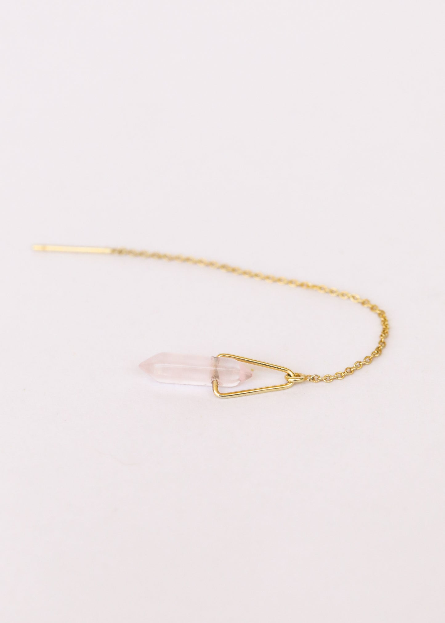 Rose Quartz Gemstone Threader