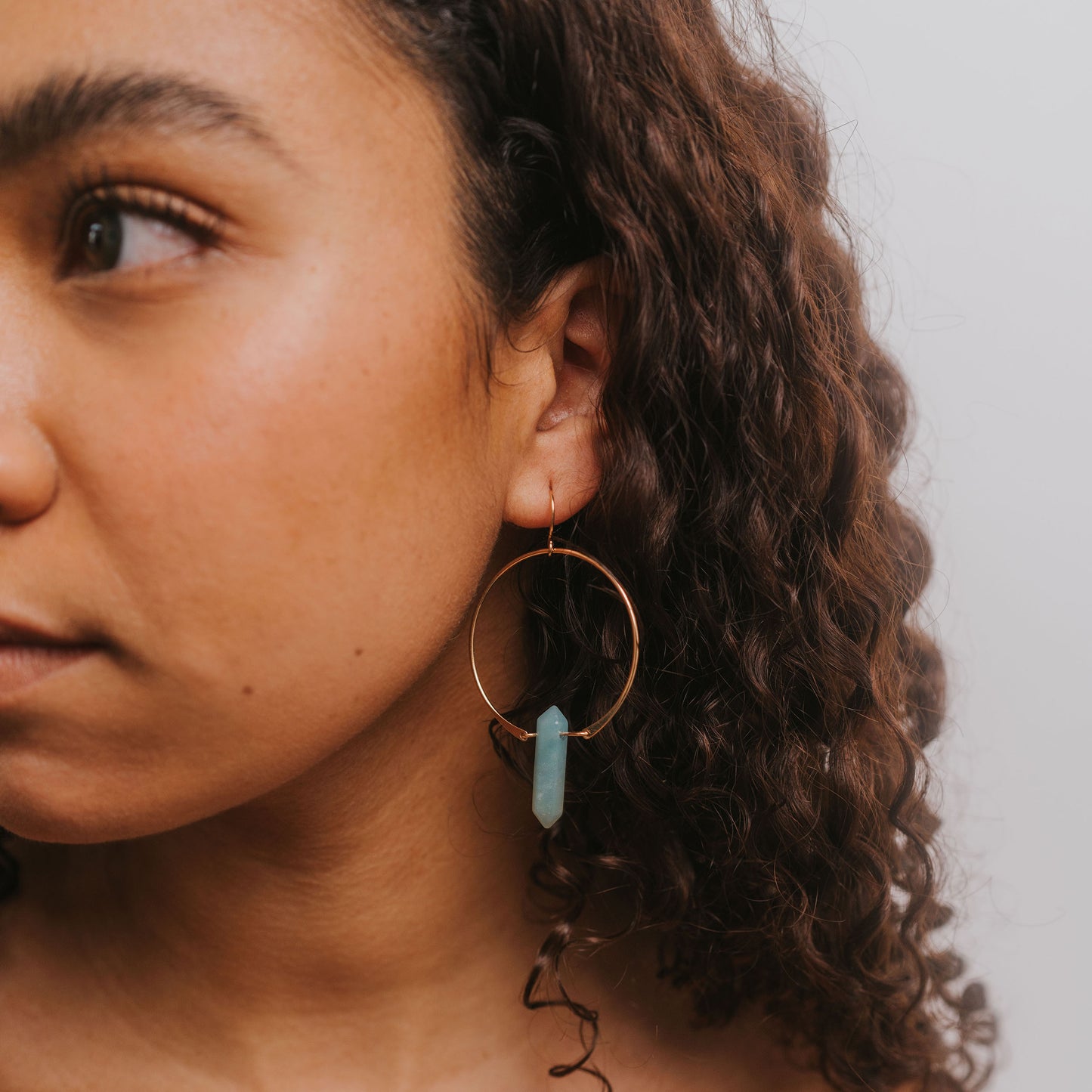 Amazonite Hoop - Hope