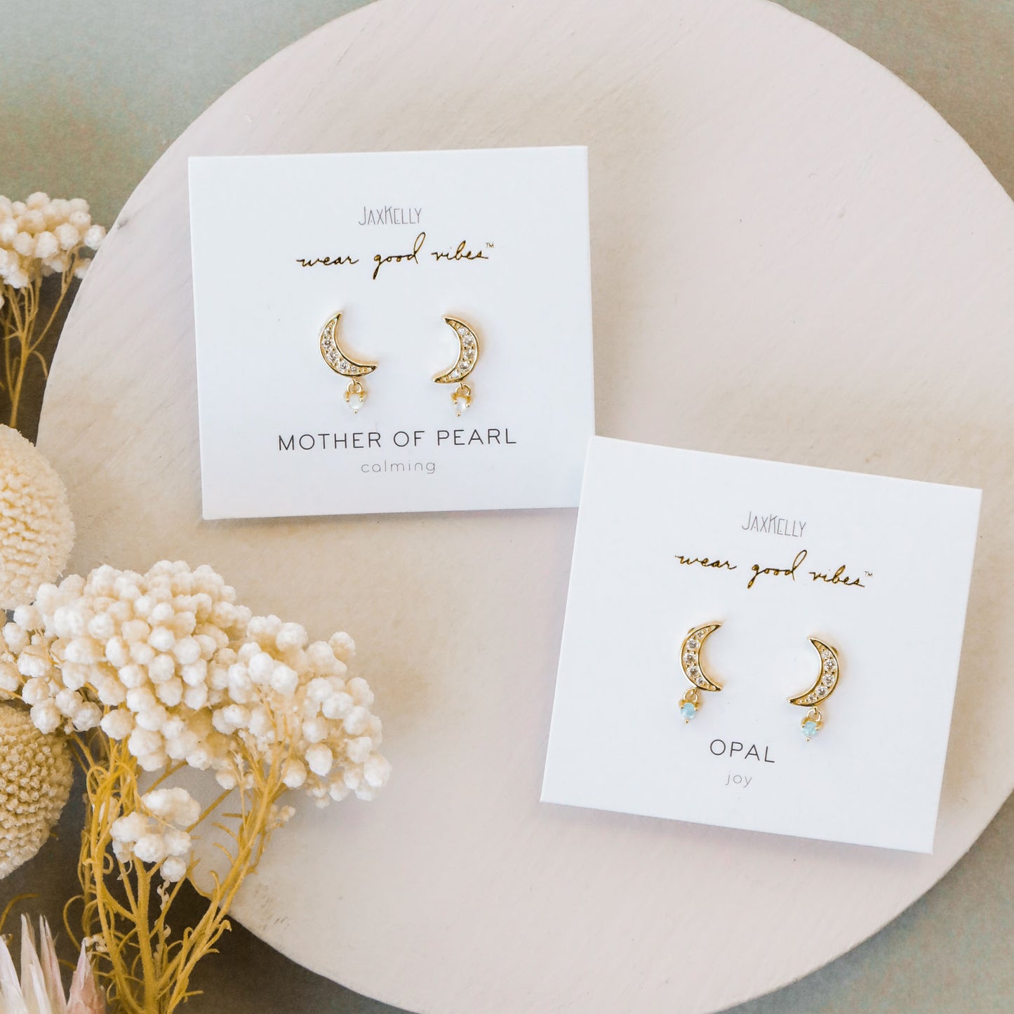 Mother of Pearl Moon Drop