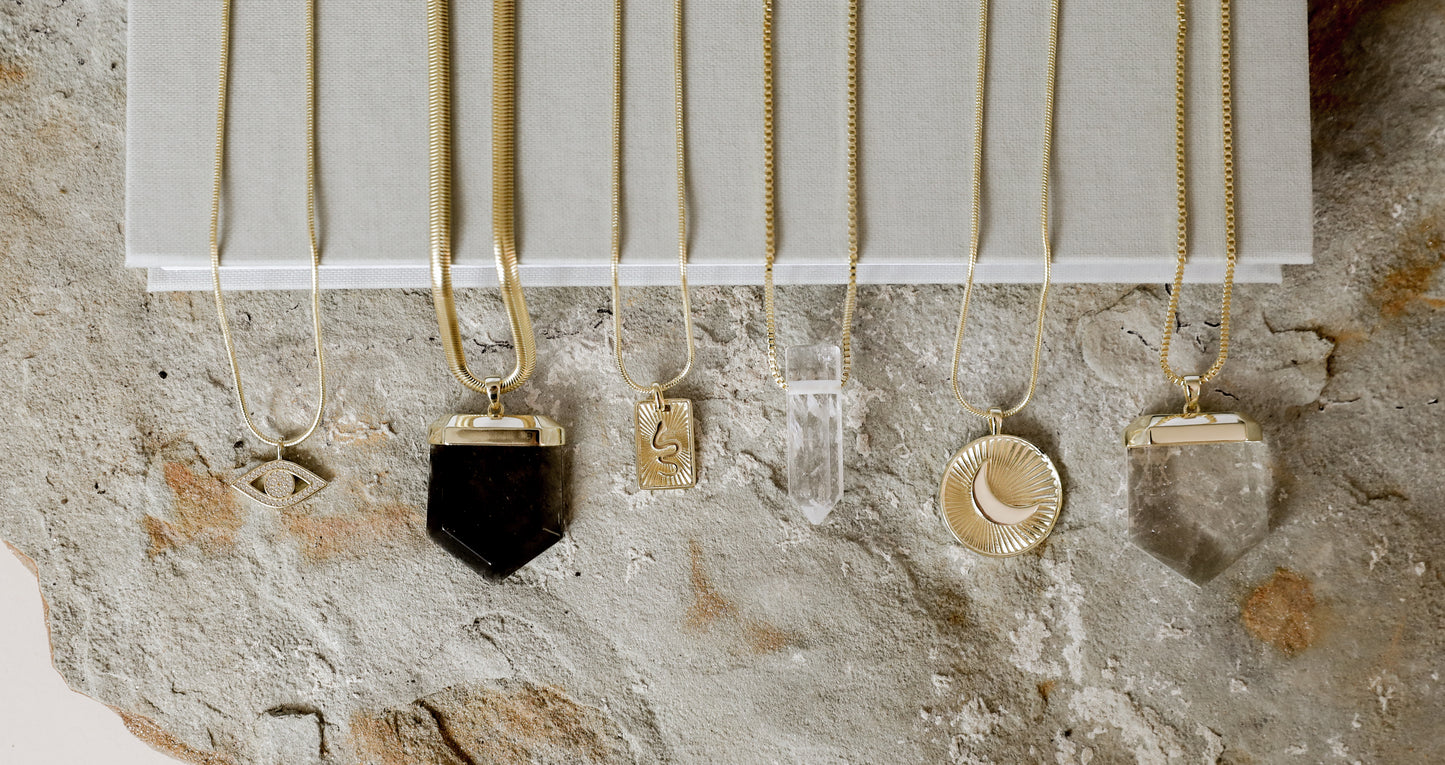 Clear Quartz Pendant Necklace