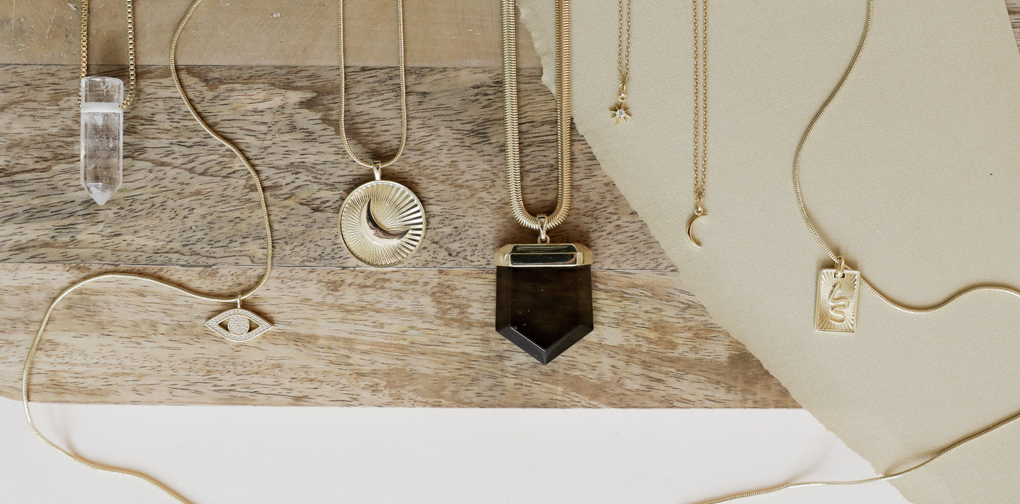 Clear Quartz Pendant Necklace