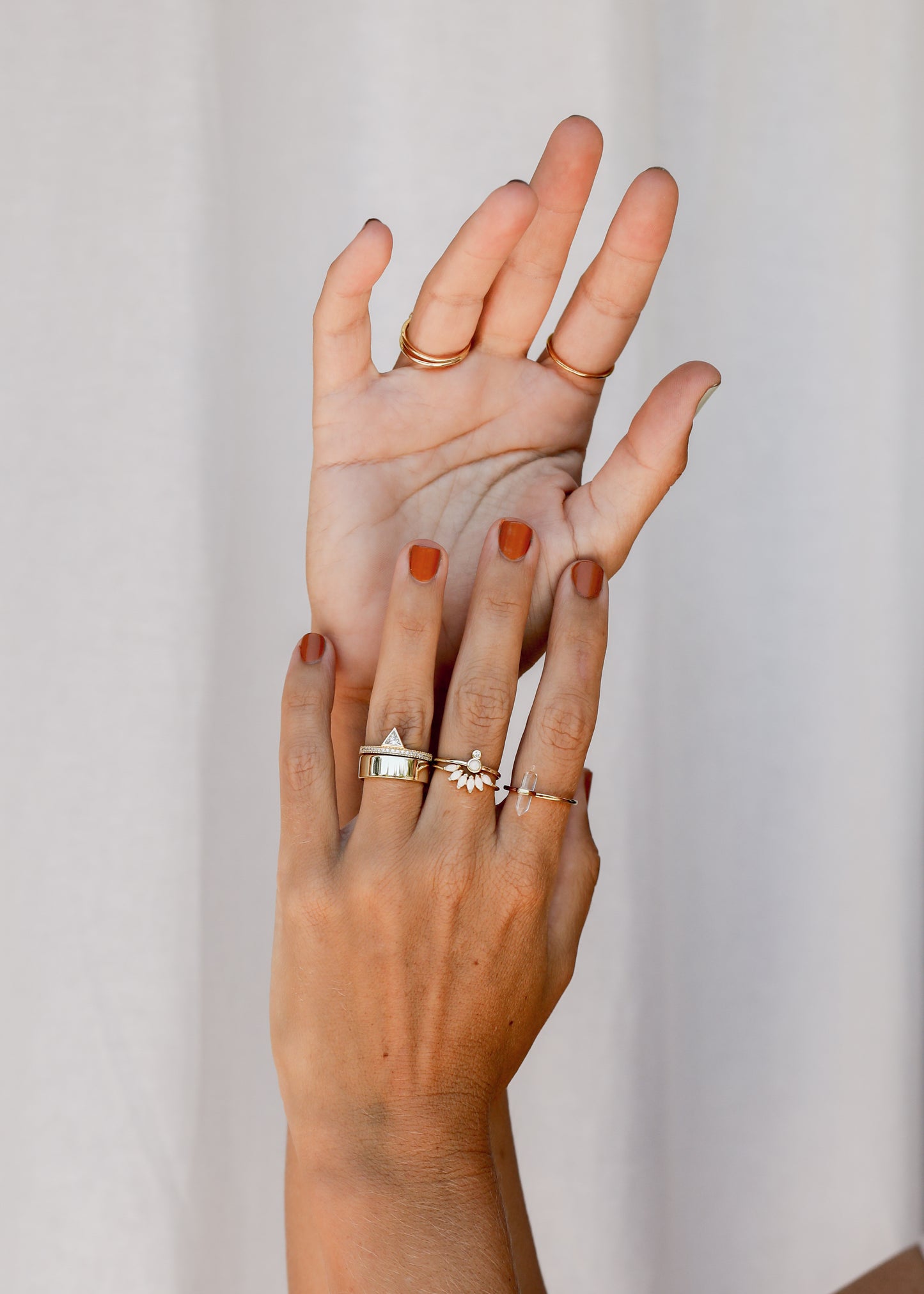 Clear Quartz Point Ring