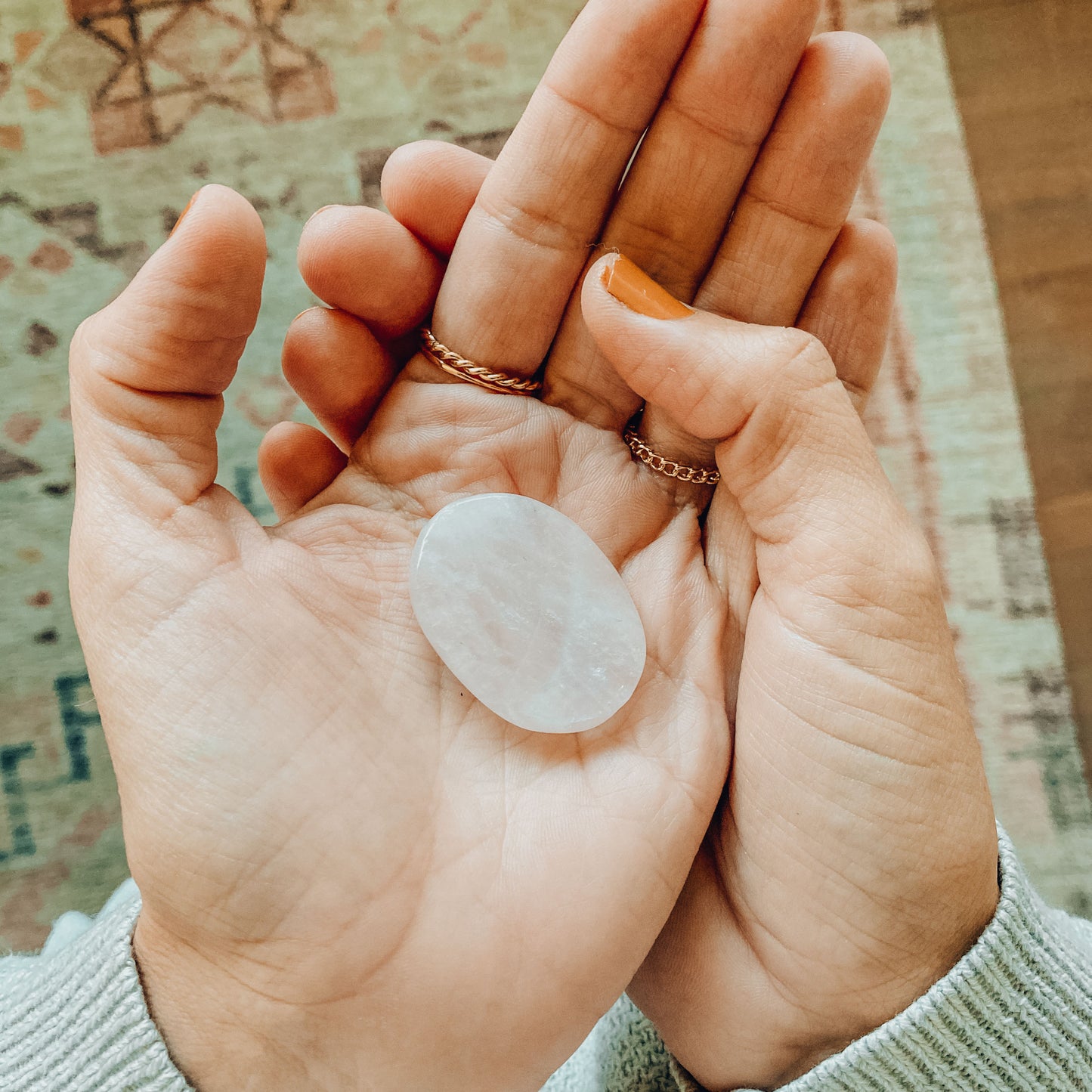 Rose Quartz Touch Stone