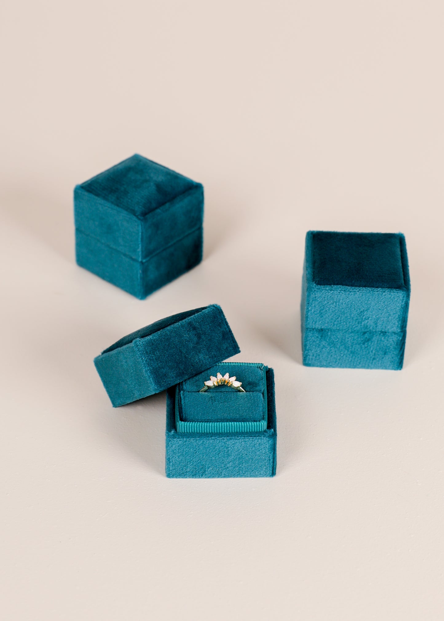 Square Velvet Jewelry Box