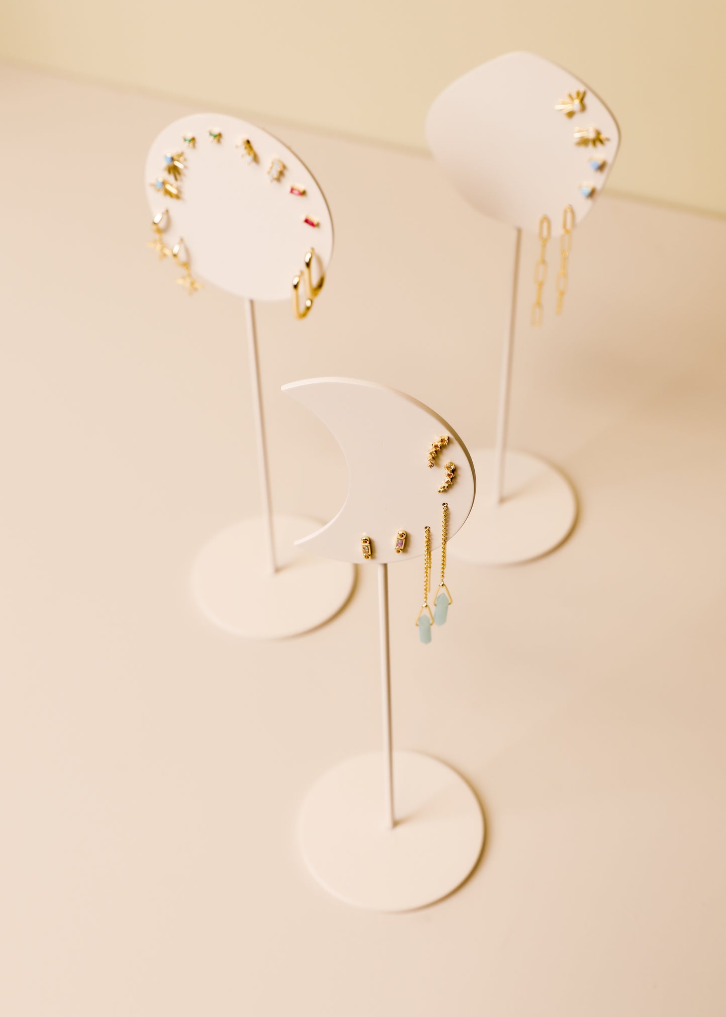 Abstract Metal Earring Stand