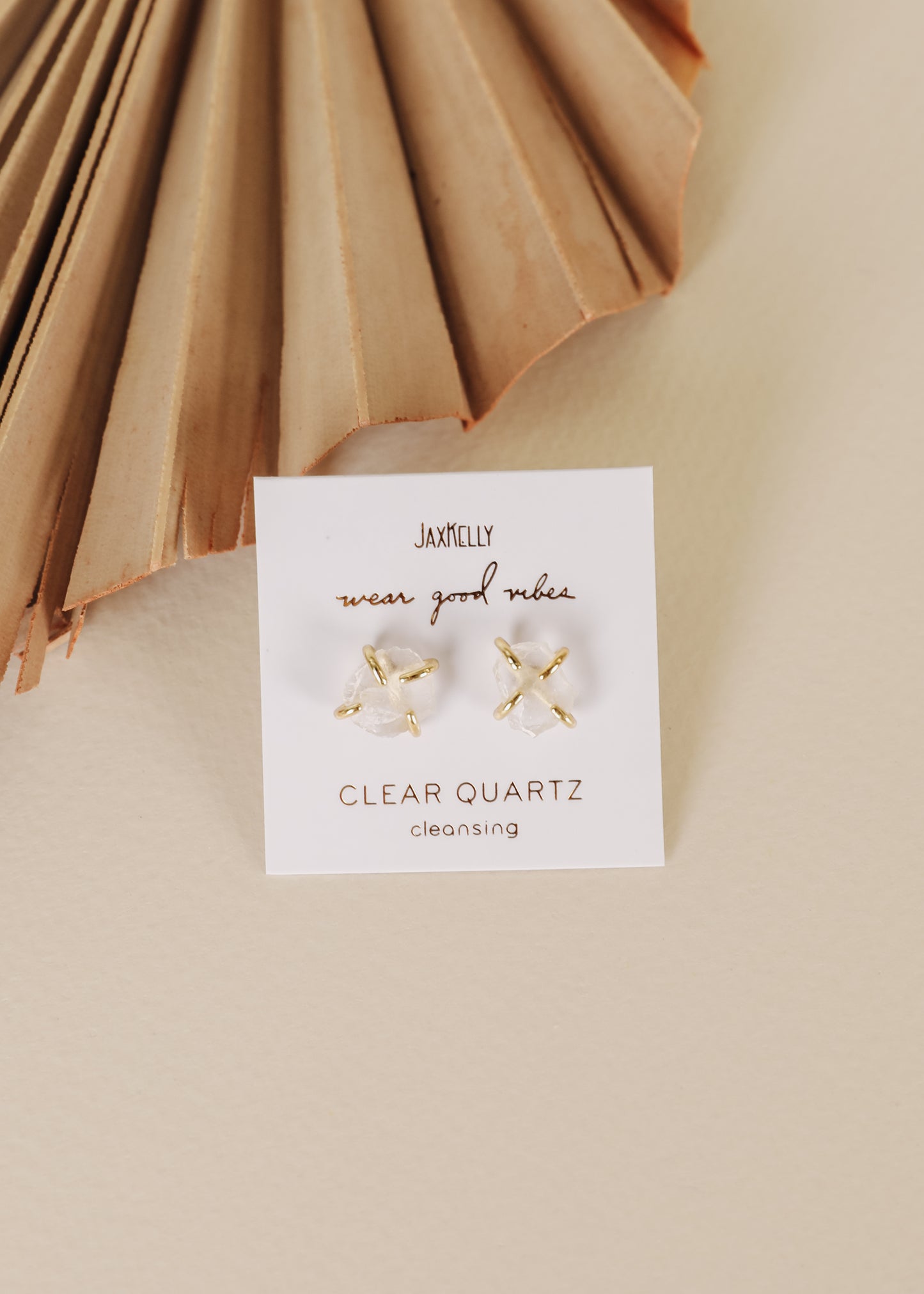 Clear Quartz Gemstone Prong - Cleansing