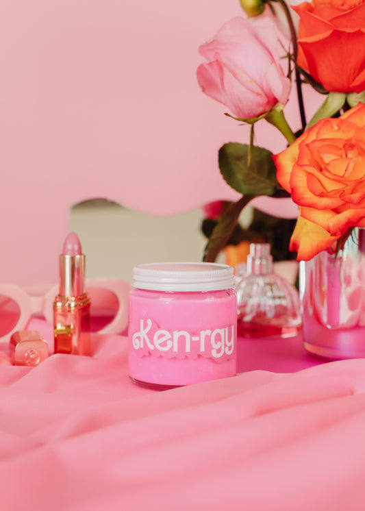 Barbie Inspired Ken-rgy - Hot Pink Candle