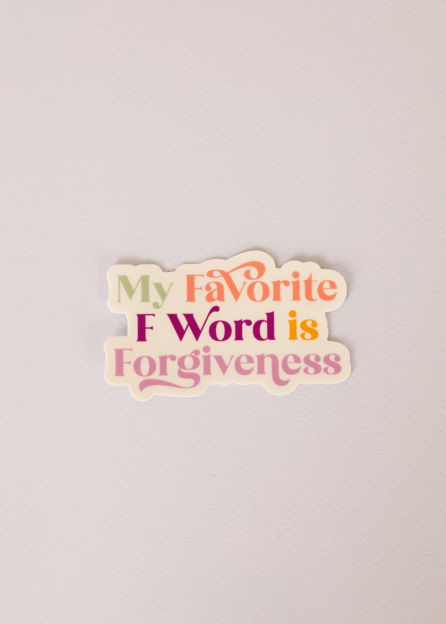Sticker - F Word Forgiveness