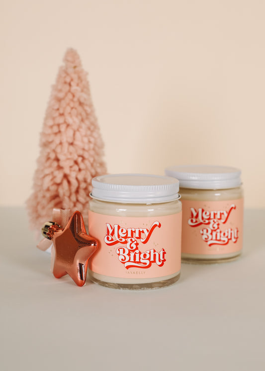 4oz  Holiday Candle - Merry & Bright
