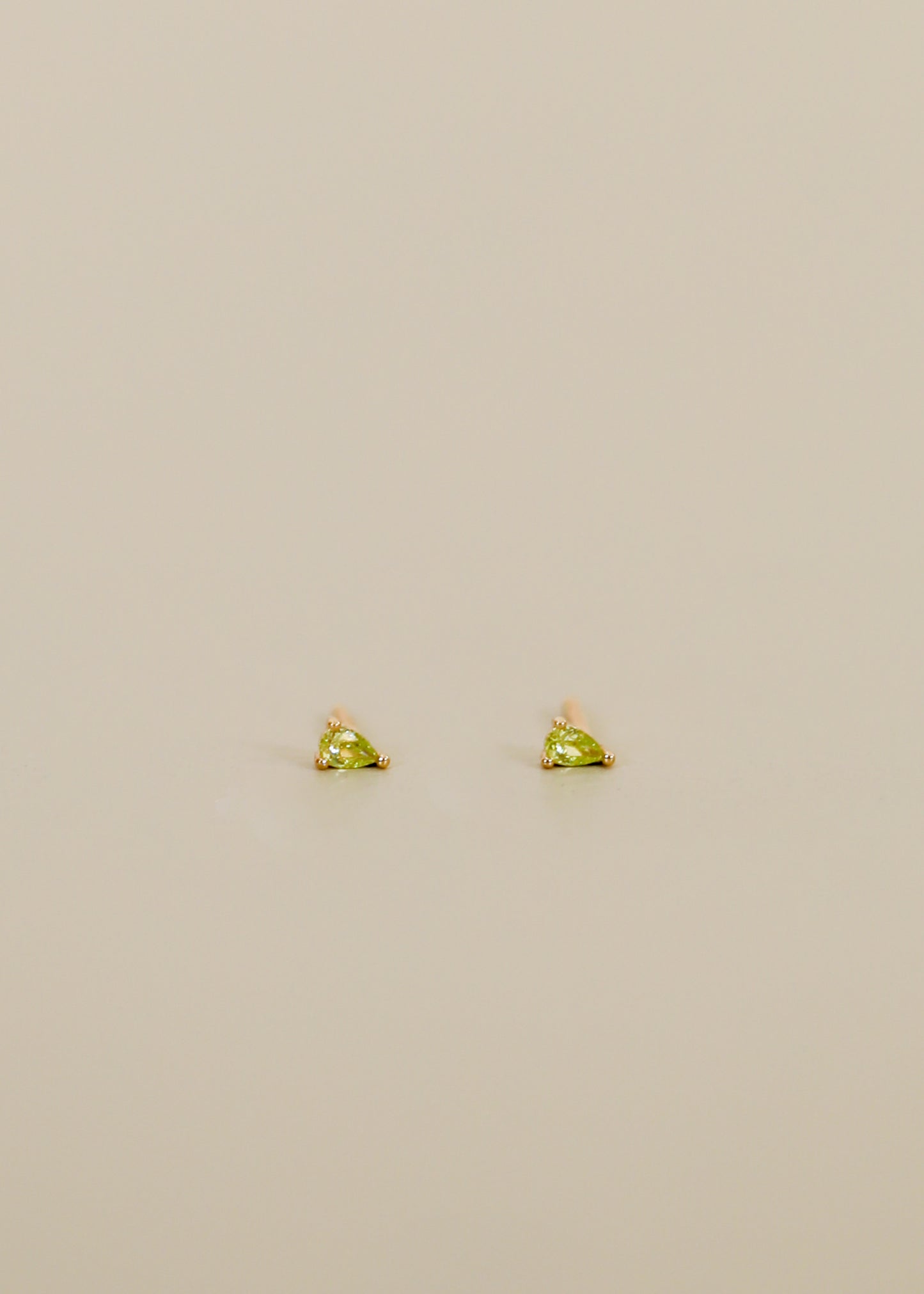 Teardrop Earring - Light Green