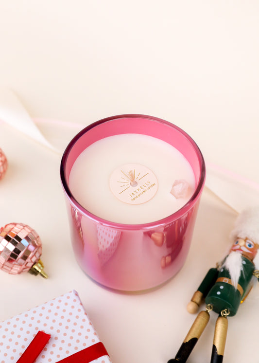 8 oz - Pink Winter Candle – JaxKelly