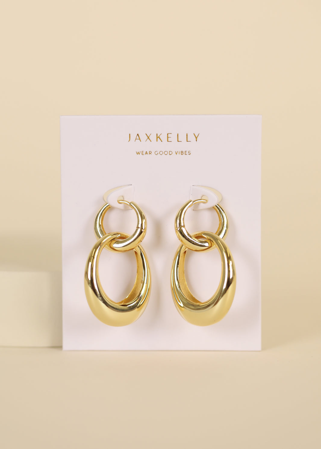 Jaxkelly Gold Hoop - Coupled - Earring main image 1